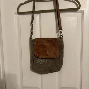 Myra Brown and Tan small shoulder Bag